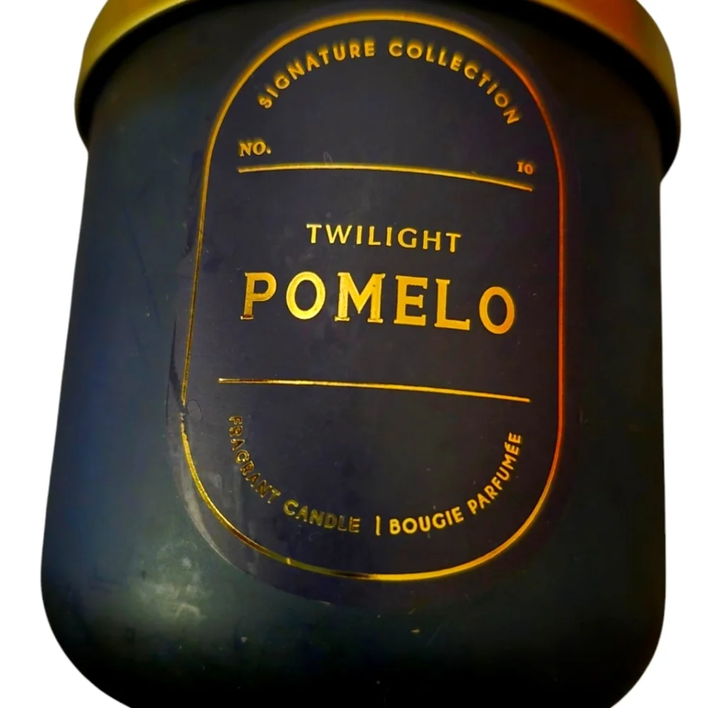 Twilight Pomelo Scented Jar Blue Wax Candle With 2 Wicks  12.5oz Brand New - Picture 3 of 8